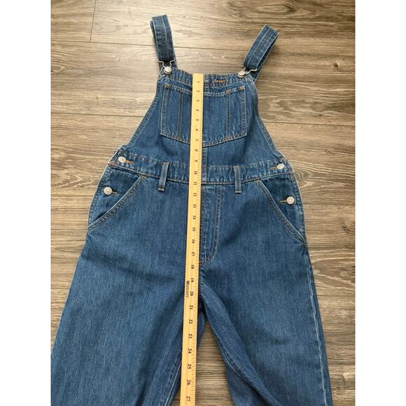 Levi's Womens Denim Bibs Straight Leg Jean Baggy Boyfriend Style Overalls Size S - Picture 3 of 12